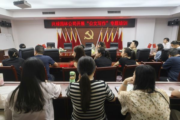 兴绿园林公司举办“AI赋能公文写作”专题培训 开启智能办公新篇章